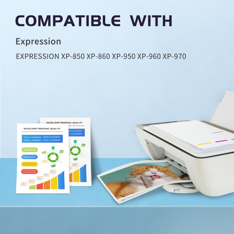 ZIPRINT Remanufactured Ink Cartridge Replacement for Epson 277XL 277 T277 to Use with XP-850 XP-860 XP-950 XP-960 XP-970 Printer (2 Black, 1 Cyan, 1 Magenta, 1 Yellow, 1 Light Cyan, 1 Light Magenta) - Image 2